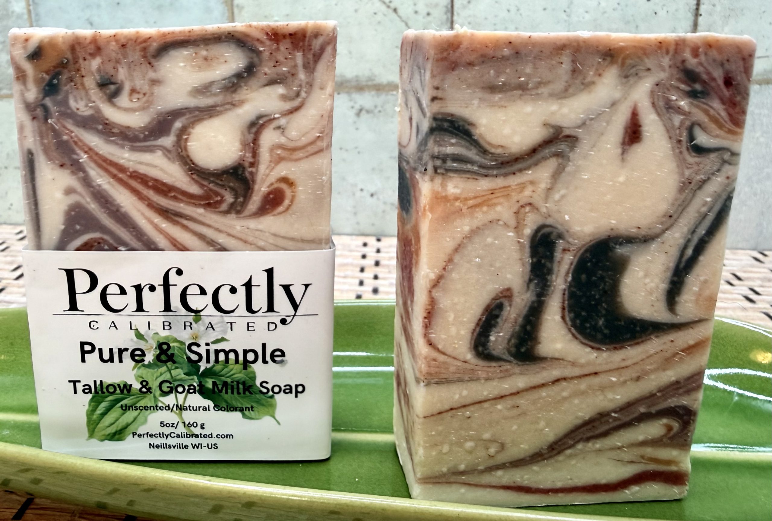 Pure & Simple Unscented/Natural Colorant Tallow & Goat Milk Soap