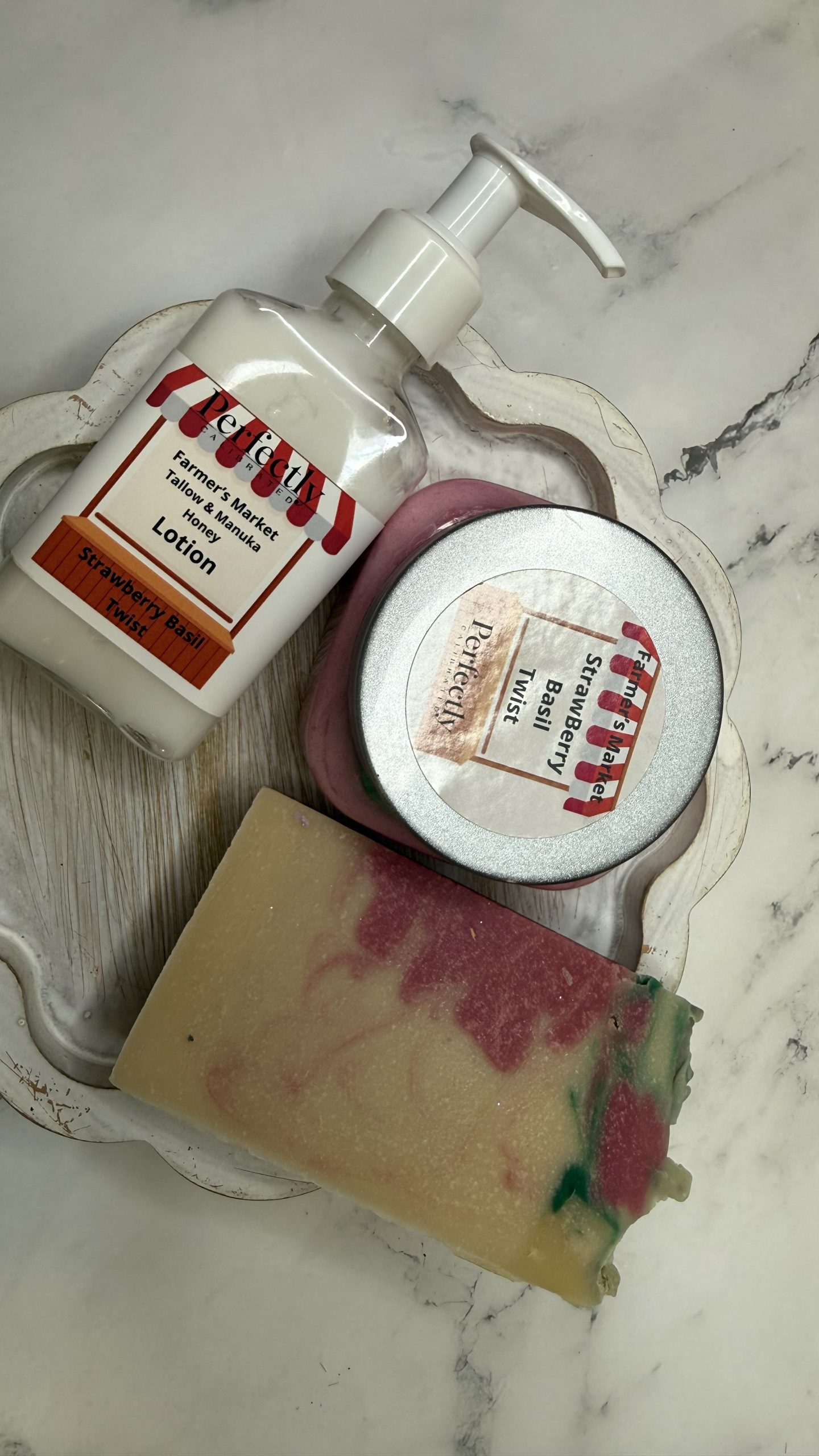 Farmer's Market StrawBerry Basil Twist Sugar Scrub